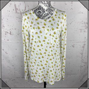 * Avocado Long Sleeve Top Shirt Stretch *